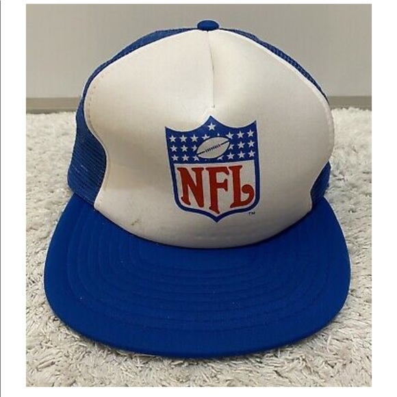 Other - VINTAGE NFL Spellout Blue Snapback Adjustable Hat